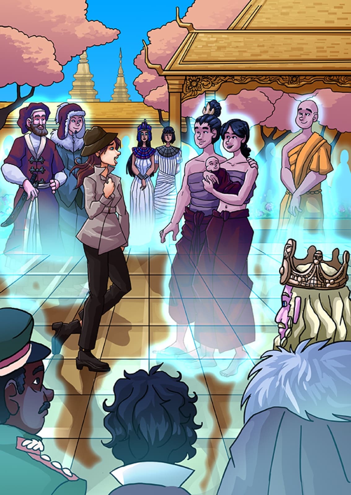 Zen meets other time travelers from history