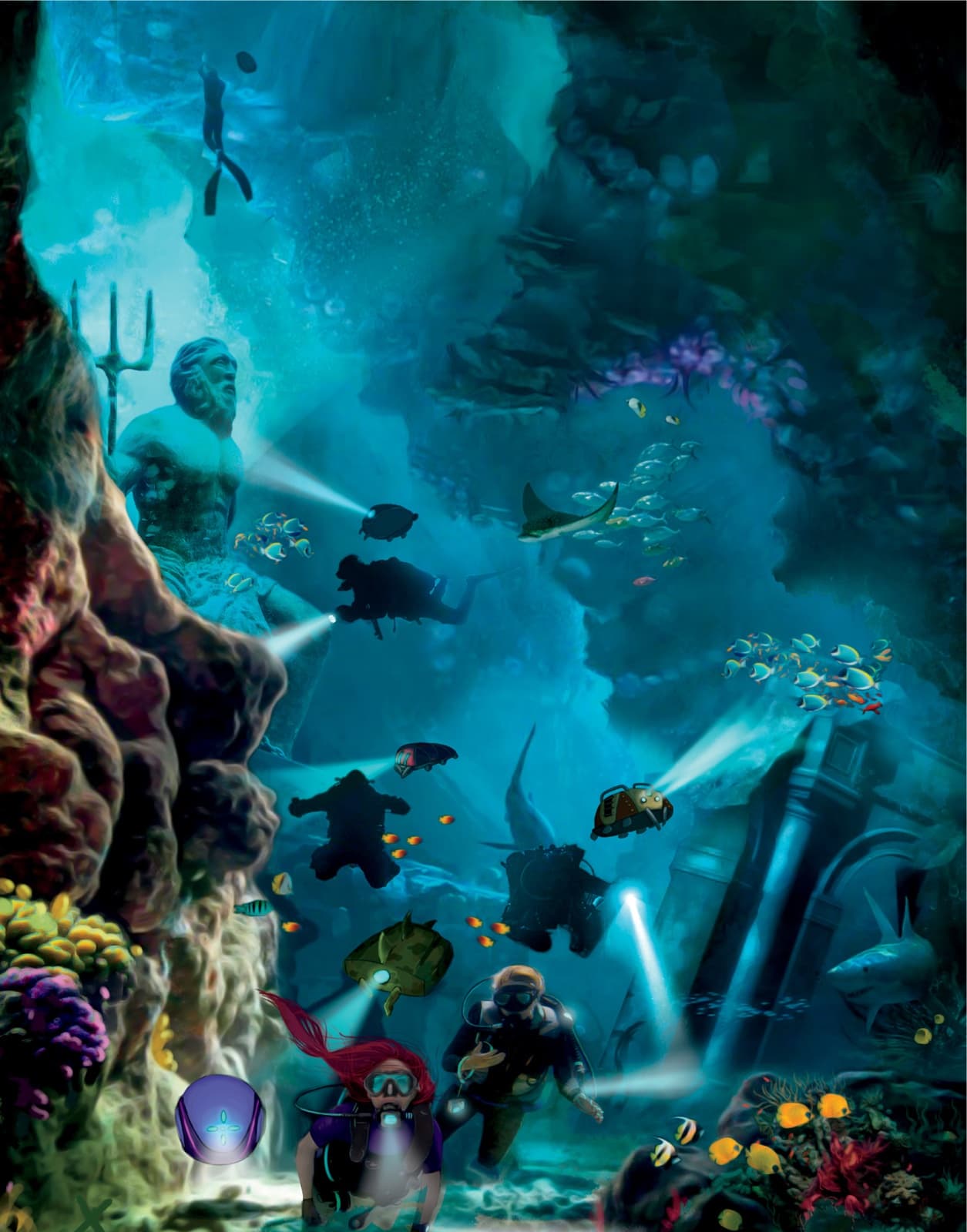 The Z Team finds the sunken Atlantis