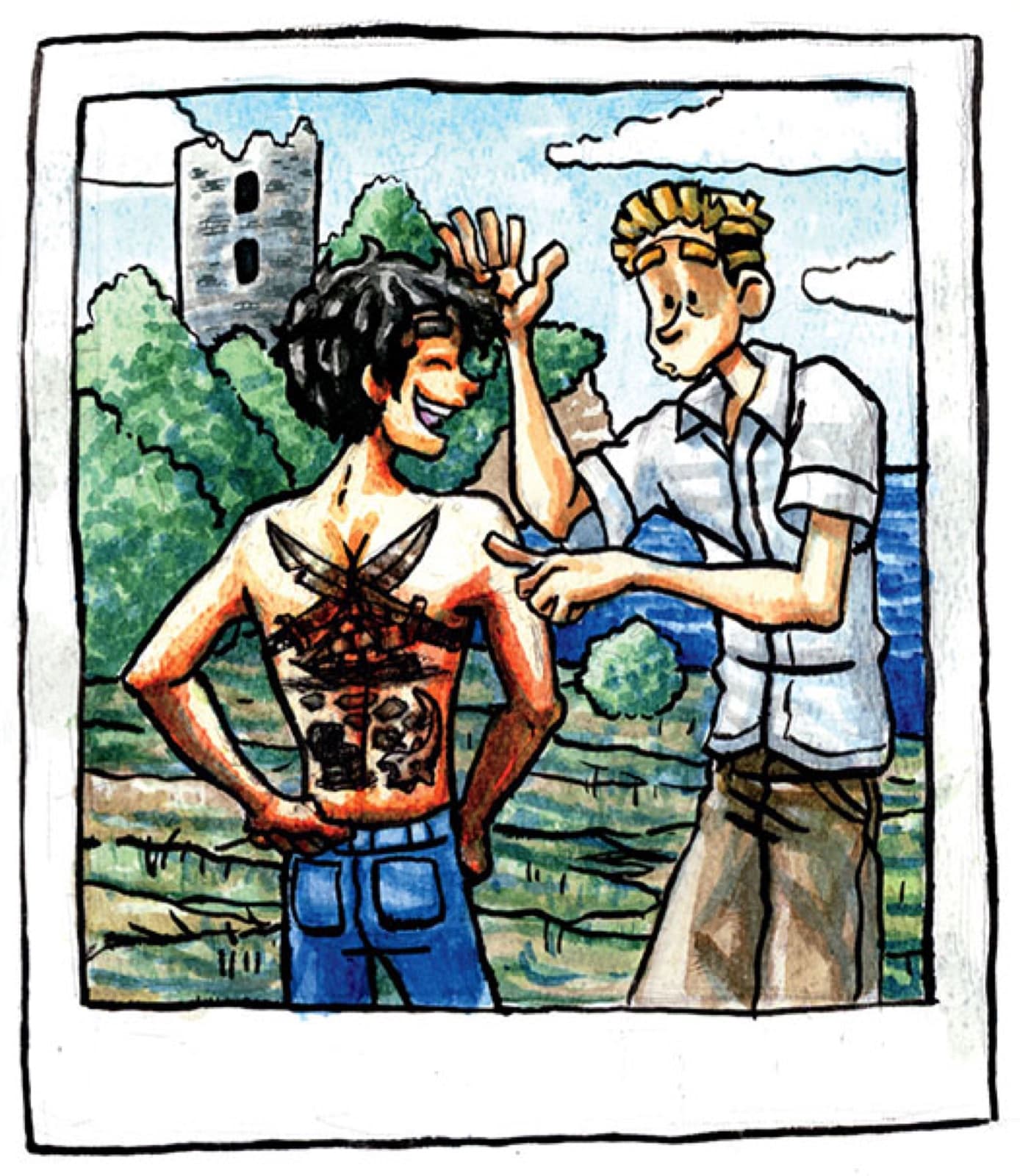 Gasparo's incomplete tattoo map