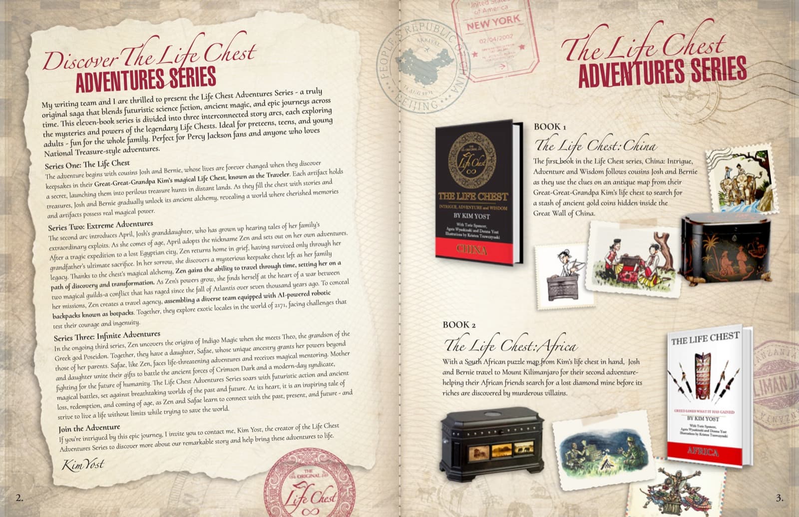 Passport interior spread 2.